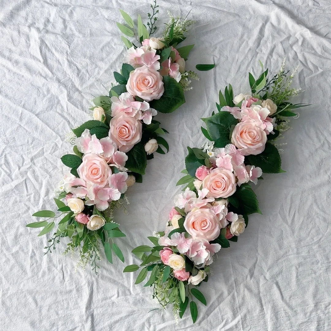 Description Picture 4 of itemNew Exquisite Artificial Rose Flower Row DIY Wedding Flower Wall Decoration Table Center Wed Arch Backdrop Stage Floral