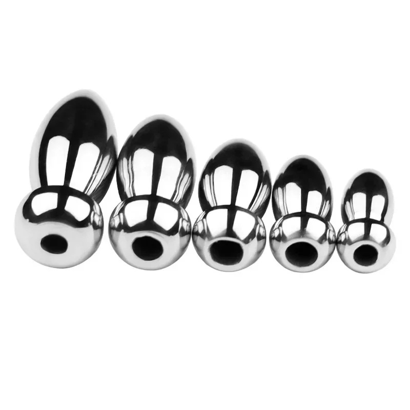 Penis Sex Toys 5 Size Male Urethral Dilator Penis Plug Metal Hollow Urethral Catheter Sounding Stimulation Adult Products Sex Toys For Men 18+