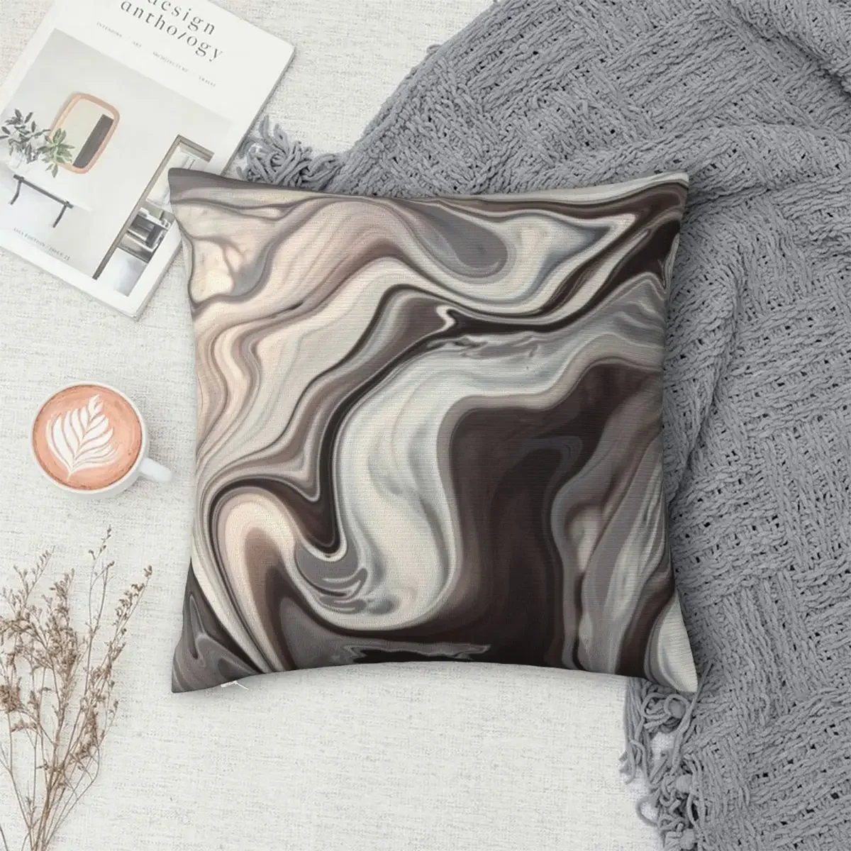 

Marble Texture Pillowcase Polyester Pillows Cover Cushion Comfort Throw Pillow Sofa Decorative Cushions Used for Home Bedroom