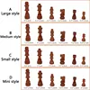 Wooden Magnetic Chess Pieces Children Toys Solid Wood Magnetic 2.2/2.5/3.5 Inch Piece Accessories No Board Puzzle Thinking Game 6