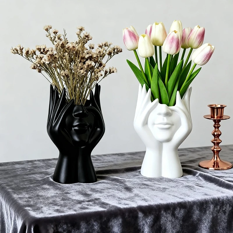 1/2PCS Makeup Brush Storage Container, Open Storage Box, Multifunctional Art Vase, Desktop Art Decoration, Valentine's Day Gift