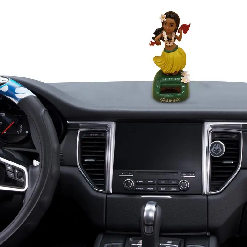 

Solar Powered Dancing Decoration Hu&la Girl Shaking Head Doll Dashboard Hawaiian Hu&la Girl For Car Dashboard Office Home