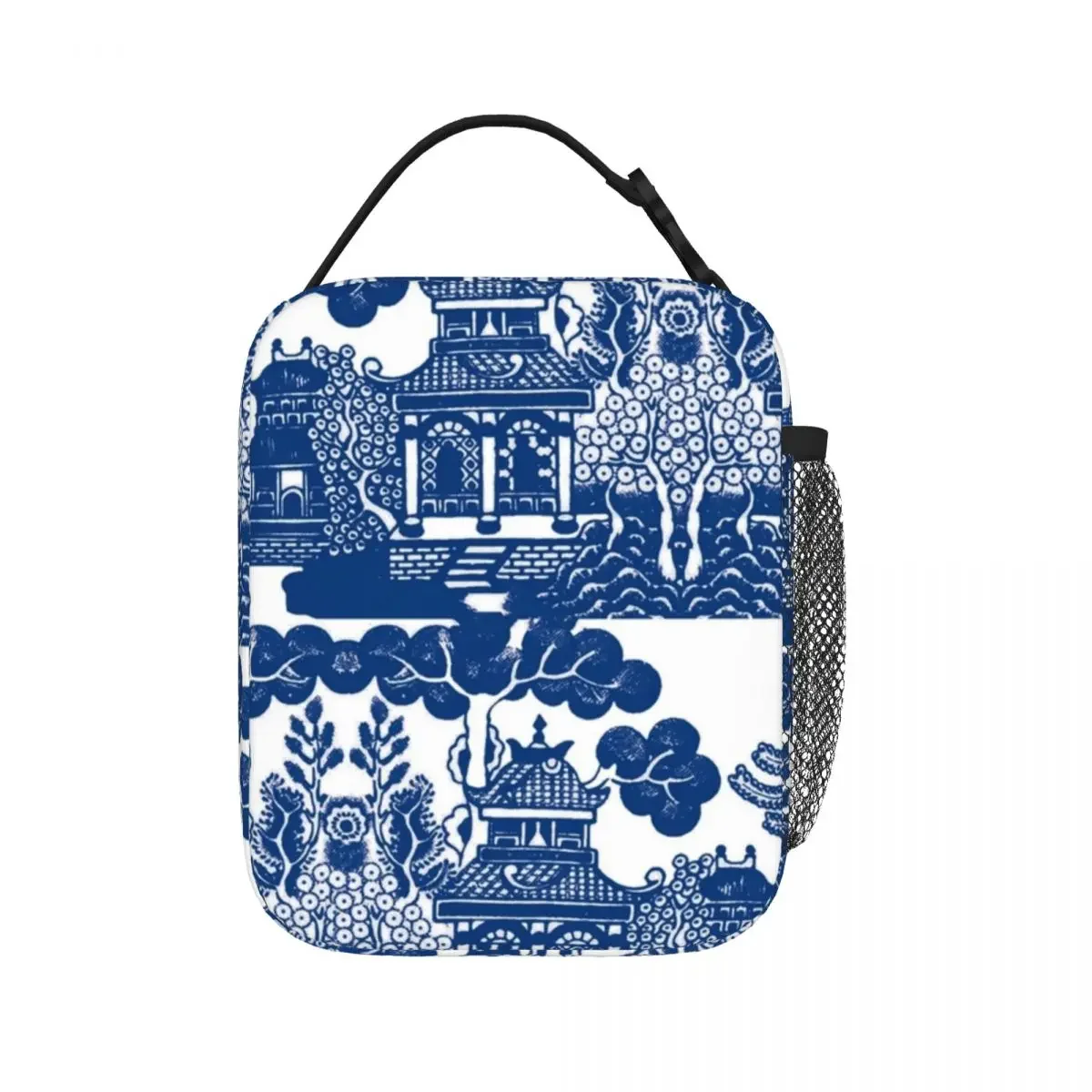 

Blue Willow Chinoiserie Insulated Lunch Bags Waterproof Picnic Bags Thermal Cooler Lunch Box Lunch Tote for Woman Kids School