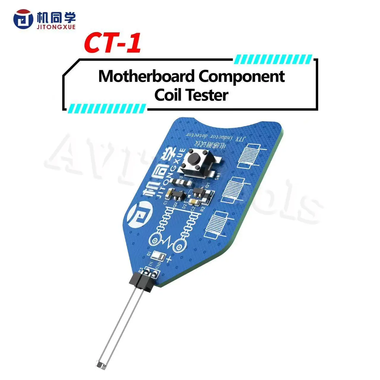 JTX CT-1 Motherboard Coil Tester Inductor Detector Tool for PC Repair ...