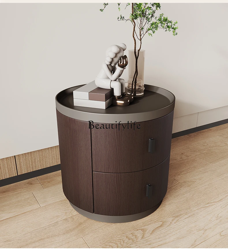 

Italian Minimalist Light Luxury Design Bedside Table Modern Simple Personality Creative Bedside Table