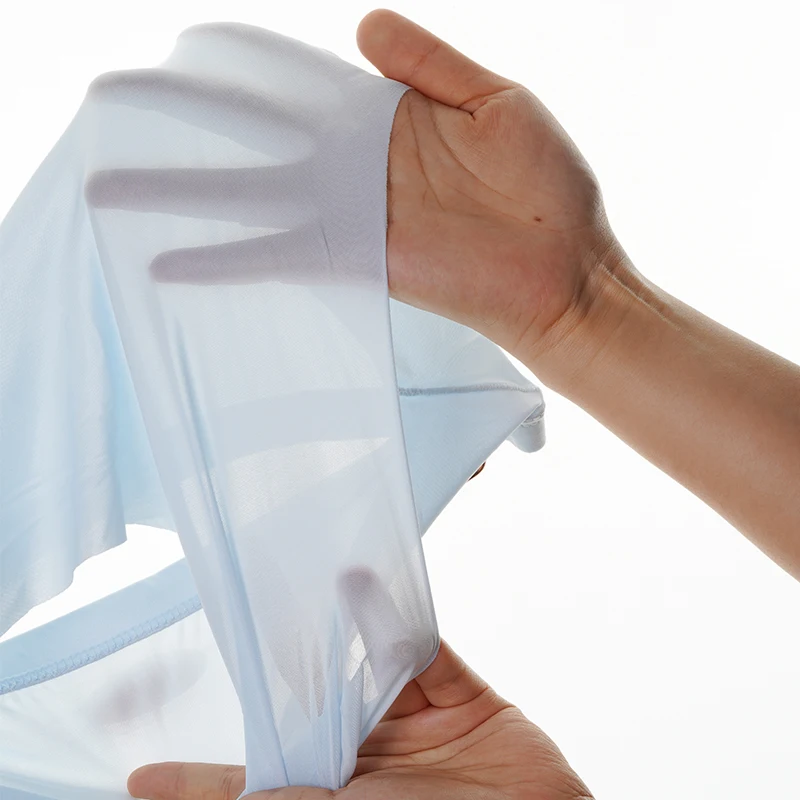 5 PCS/Lot Men's Summer Ice Silk Briefs Transparent Sexy Quick-drying Trendy Breathable Underwear Ultra-thin Seamless Panties