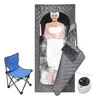 Lightweight Portable Personal Steam Sauna Spa set tent 180*80*80cm+2.6L steam engine+65cm folding chair 1