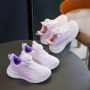 Firm Stitching Kids Mesh Casual Sport Shoes Breathable Raw Material Solid Structure Fitness Outdoor Play Shoes