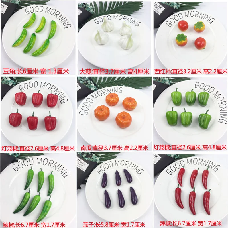 10Pcs/lot Kitchen Toys Foam Mini Simulation Artificial Fruits and Vegetables for Children Pretend Play Toys Miniature Food Toys 5