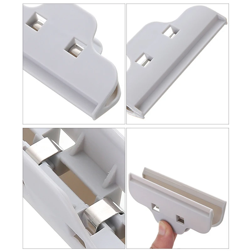4Pcs/set Portable Sealed Clips Kitchen Storage Food Snack Seal Sealing Bag Clips Sealer Clamp Plastic Tool Kitchen Accessories — view 6