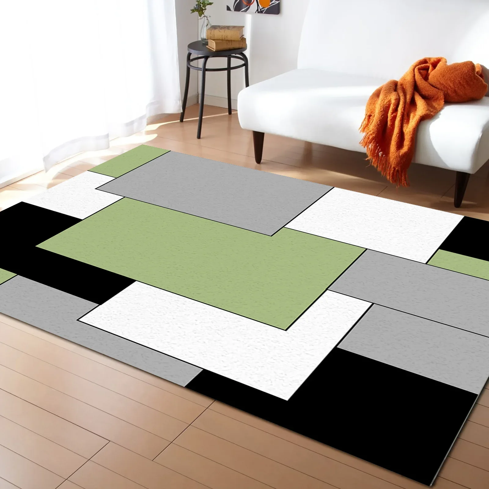 Yellow Abstract Art Carpet for Living Room Large Size Bedroom Bedside Rugs Soft Carpets Home Decoration Anti-slip Mat Area Rug 2