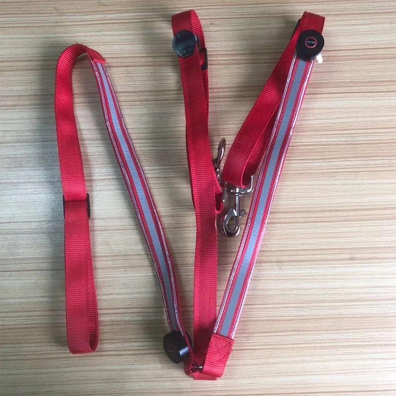 Horse Equipment Breastplate Nylon LED Night Flashing Light Bar Harness Outdoor Sports USB Charge Riding Decorations Belt horse riding equipment