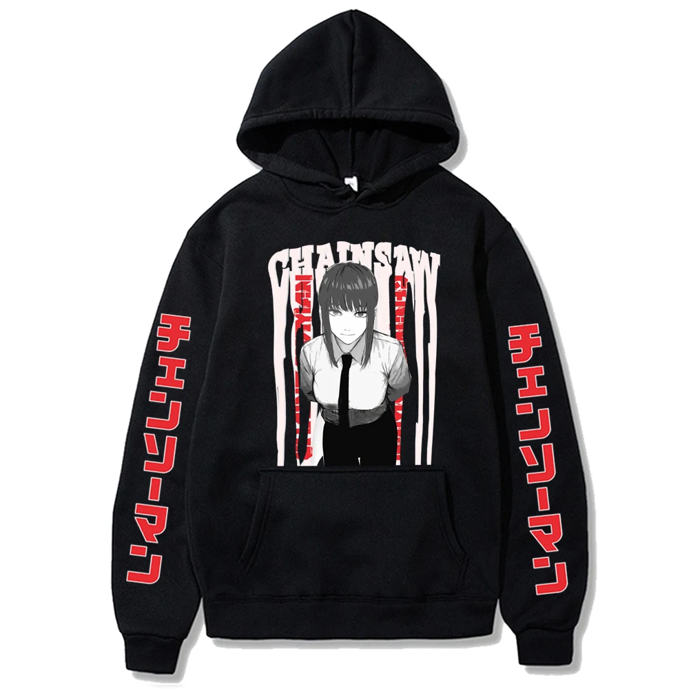 

Japanese Anime Hot Chainsaw Man Print Men Women Hoodie Casual Sweatshirt Sportswear Pullover Gift Top Harajuku Makima