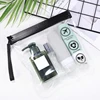 1/4Pcs Clear TSA Approved Toiletry Bag Portable Travel Essentials Flight Make Up Liquid Leakproof Resealable EVA Cosmetic Bags 2