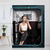 Far Infrared Sauna Home SPA with Time & Temperature Remote, Chairs, Light, Oversized 1 or 2 Person Privacy Indoor Saunas 5