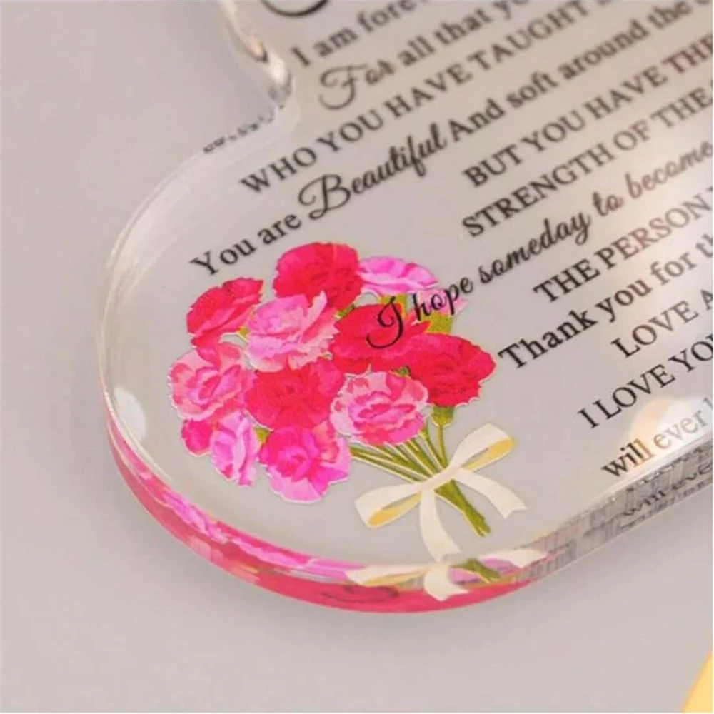 10*10cm Decorative Crafts Acrylic Mother's Day Gift, Ideal Birthday Gift For Mom, Daughter, Son, And Anniversary Souvenir