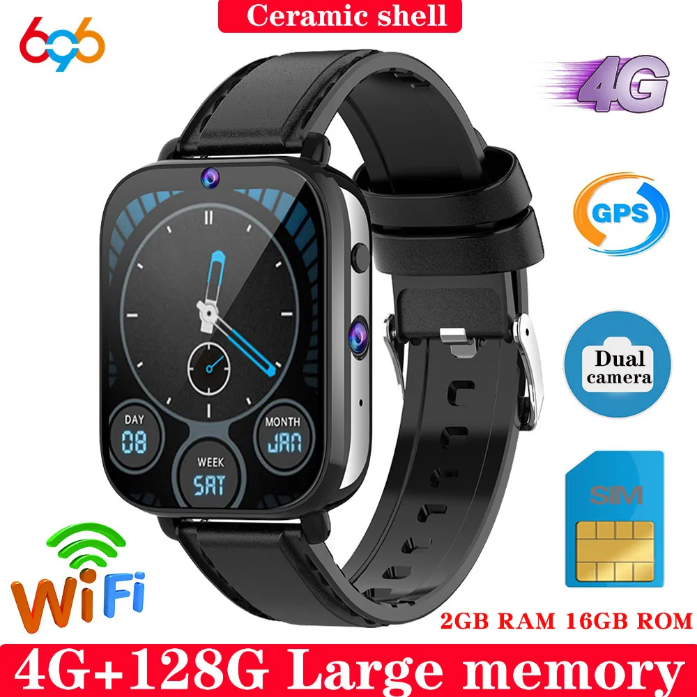 4G LTE Smart Watch Phone 4GB RAM 128GB ROM Eight Core Dual Cameras  Smartwatch Support SIM Card GPS Sports Modes For Android IOS - AliExpress