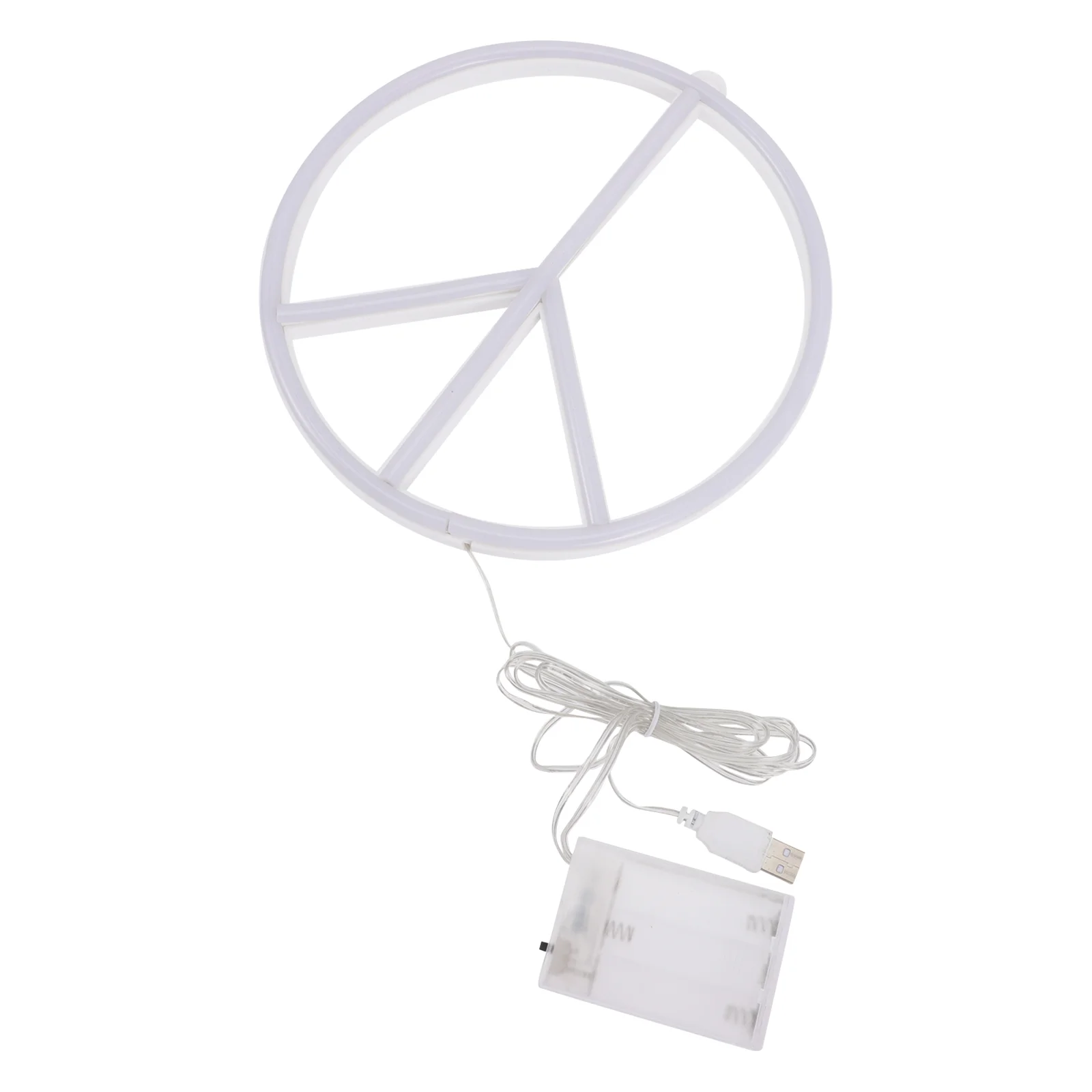 

Night Light Lamp Peace Sign Neon Tabletop Decor The Plastic Indoor Desktop Wedding Signs