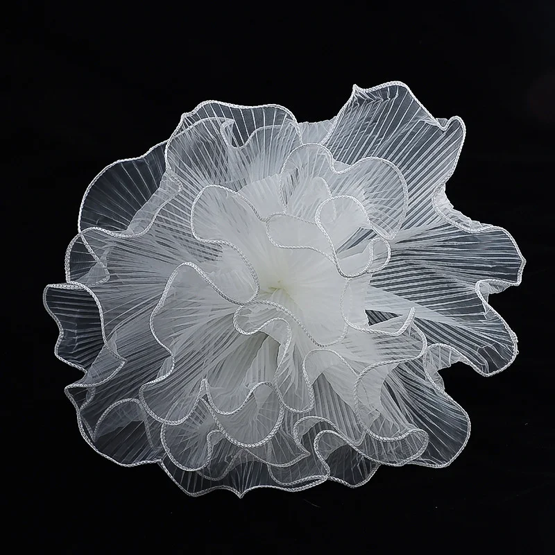28cm * 4 야드 꽃 WrapPaper 웨이브 원사 꽃 가게 꽃다발 포장 진주 레이스 그물 꽃 가게 꽃다발 선물 포장 DIY 공예