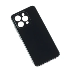 Clear Silicone Protective Phone Case - Soft TPU Transparent Shell Cover for Doogee Note 58 (Black)