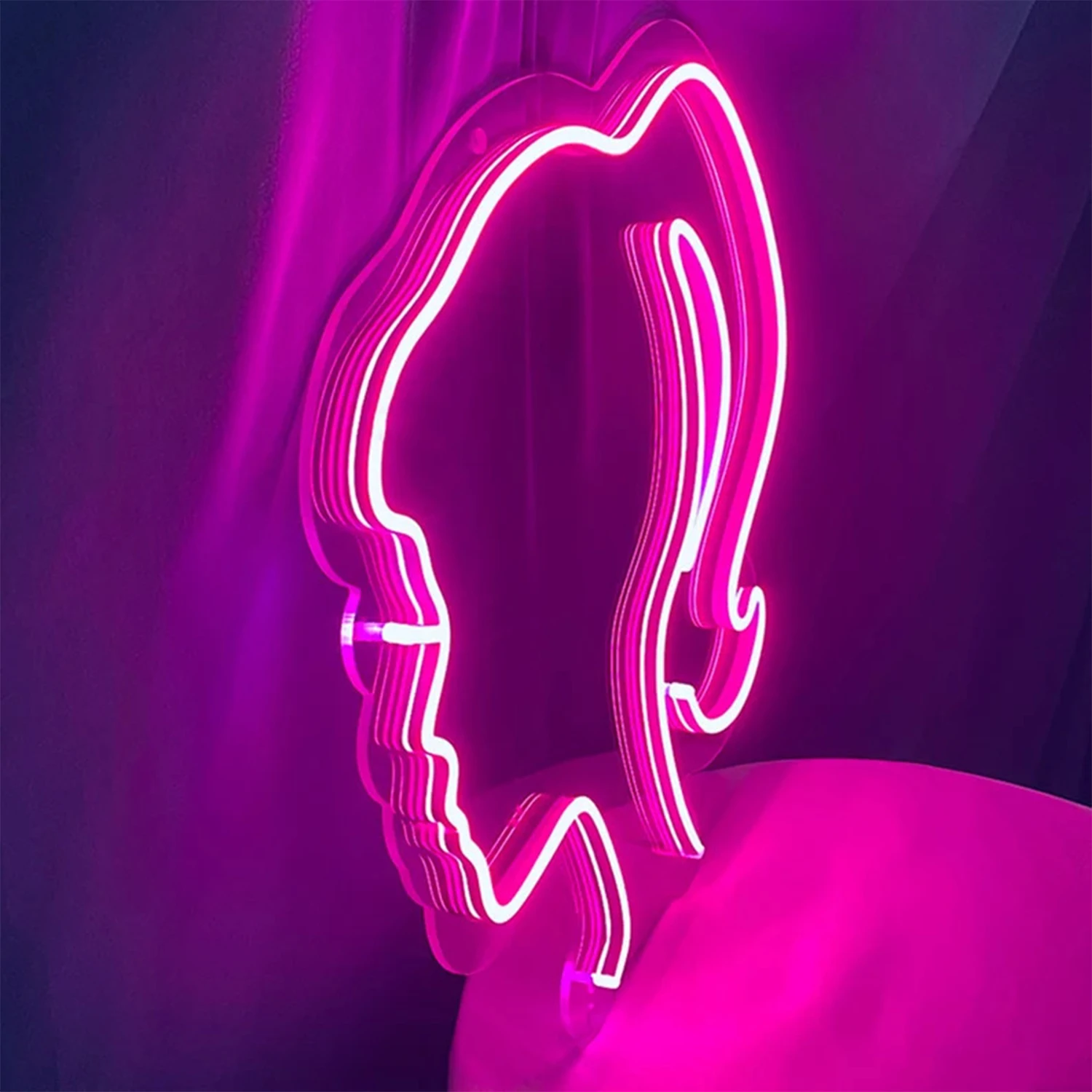 Mooi Meisje Neon Bord Meisjes Dames Slaapkamer Badkamer Damestoilet  Wanddecoratie 2024 Prachtig Design Mode Tech Cadeau Feest Le - AliExpress, image size:1500x1500