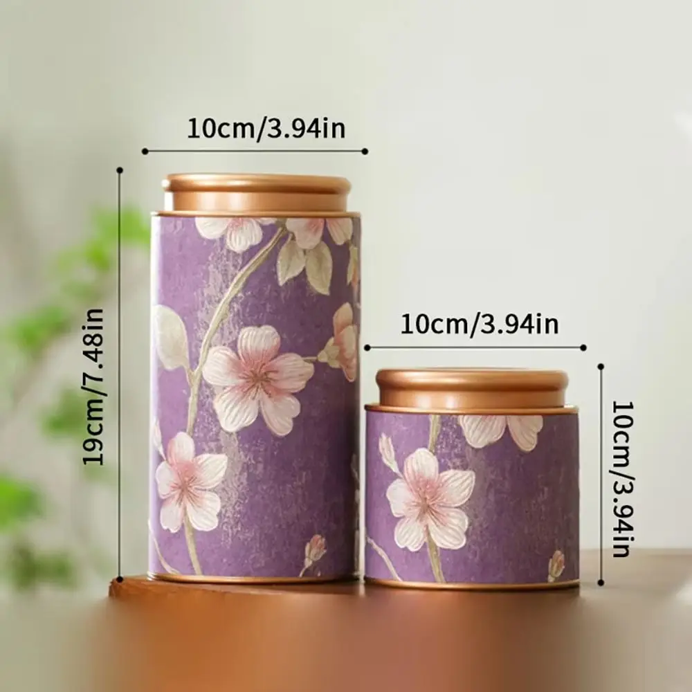 Tinplate Tea Storage Can for Household Use