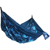 Equip Nylon Portable Camping Hammock, Two Person Blue Filtered Ombre, Assembled Size 124 in. L x 77 in. W 1