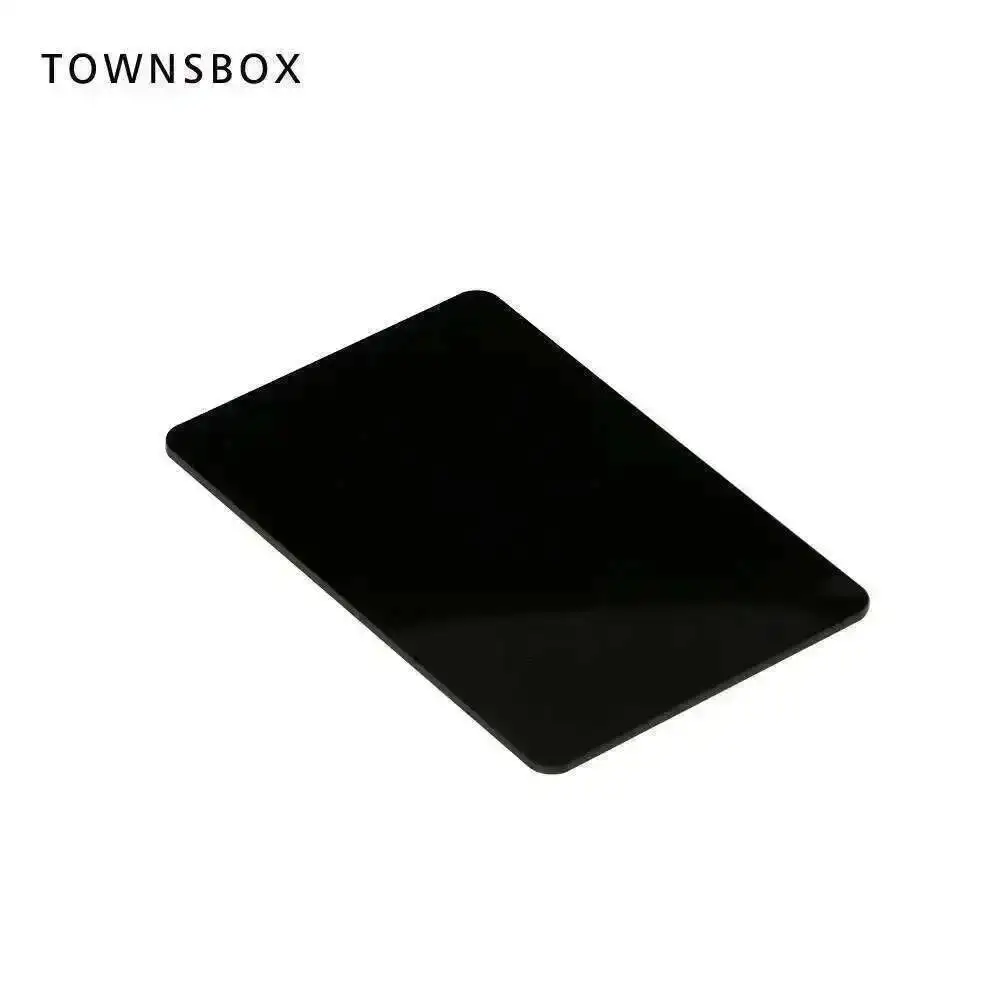 Opak Schwarze Weiße 1 Stück 1/8 Zoll Dicke Lasergeschnittene Acrylplatte Plexiglas Gegossene Quadratische Platte mit Abgerundeten Ecken – Detail 1
