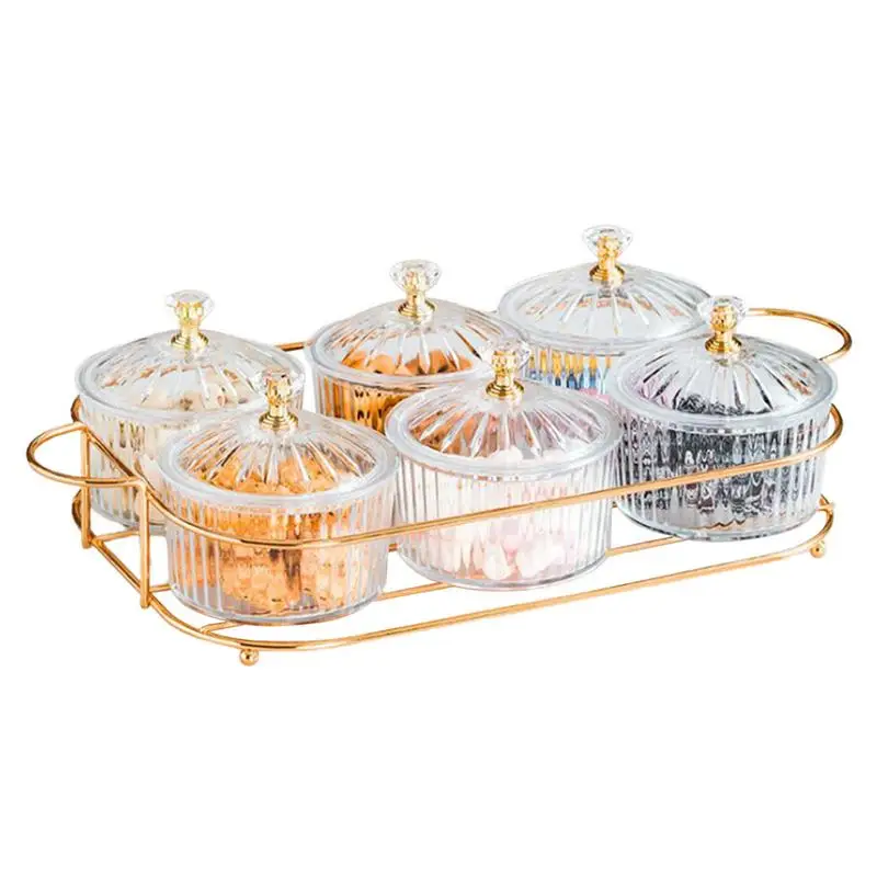 Snack Serving Bowls Dried Fruit Tray With Lid Serving Dishes Compote