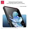 Xundd For Samsung Galaxy Z Flip 5 Z Flip 6 5G Case Airbag Shockproof Shell PC+TPU+Glass Back Clear Cover For Flip5 z플립 5 케이스 3