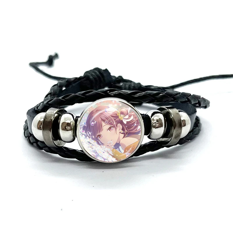 Project SEKAI Anime Shinonome Ena Enanan Leather Bracelets Glass Multilayer Braided Bracelets Bangles Jewelry Gift 6