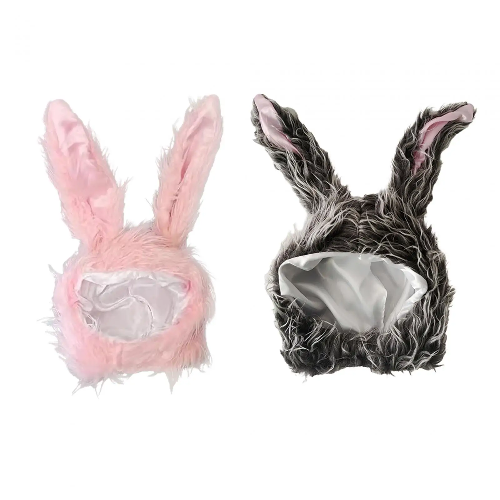 

Rabbit Ears Hat Cute Warm Decoration Cozy Photograph Prop Soft Headdress for Women Girls Kids Halloween Fancy Dress Party Favors