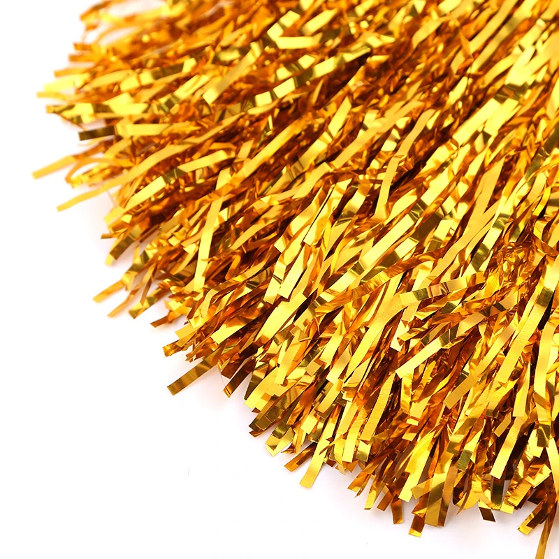 Cheerleading with Handle Cheer Balls Gold Yellow Red Green Blue for Hand Dance Women Girl Kids Pompoms Accessories