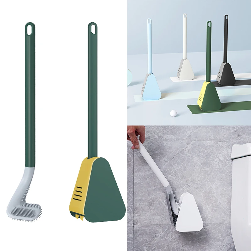 GolfToiletBrushSiliconeBrushDryingHolderBathroomStorage