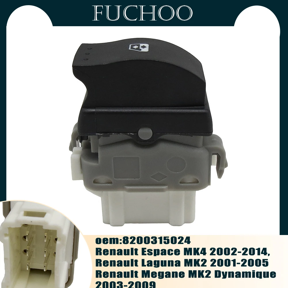 Alzacristallo Interruttore Interruttore Alzacristallo Posteriore Pulsante Di Controllo Per Renault Espace Mk4 Laguna Mk2 Megane Mk2 Dinamique