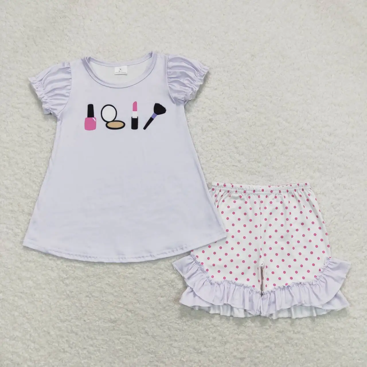 

GSSO0862, одежда для маленьких девочек, топ с коротким рукавом и шорты, комплект, детские летние наряды для девочек