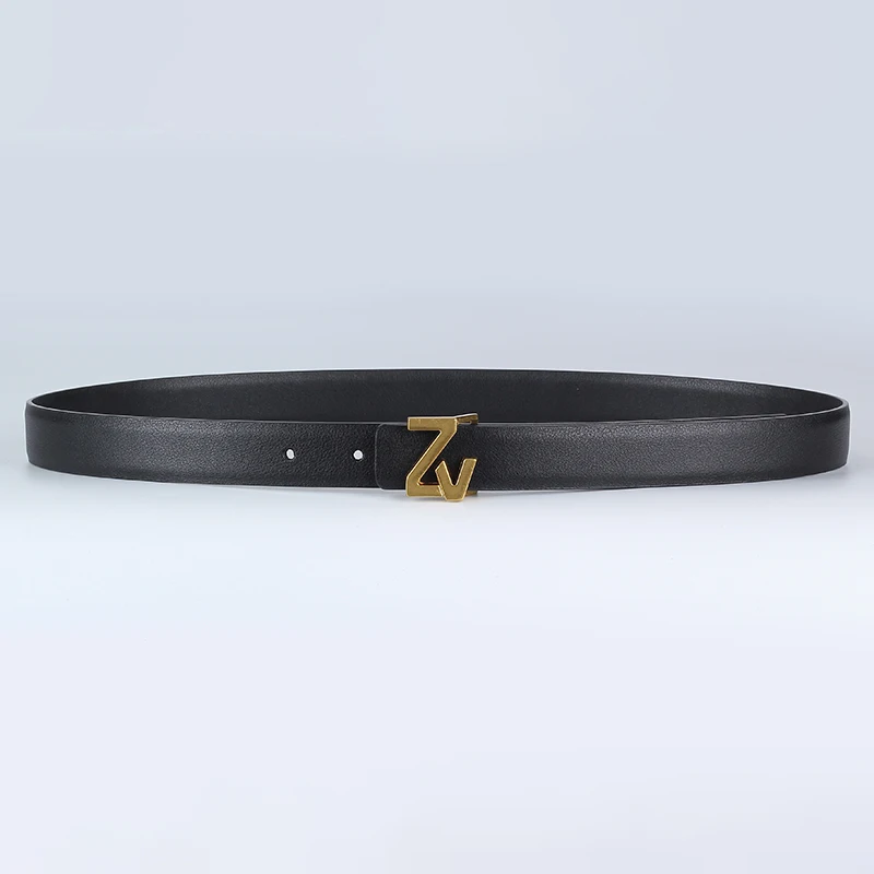 Women Leather Belt 2.5CM Wide Reversible for Women Dress