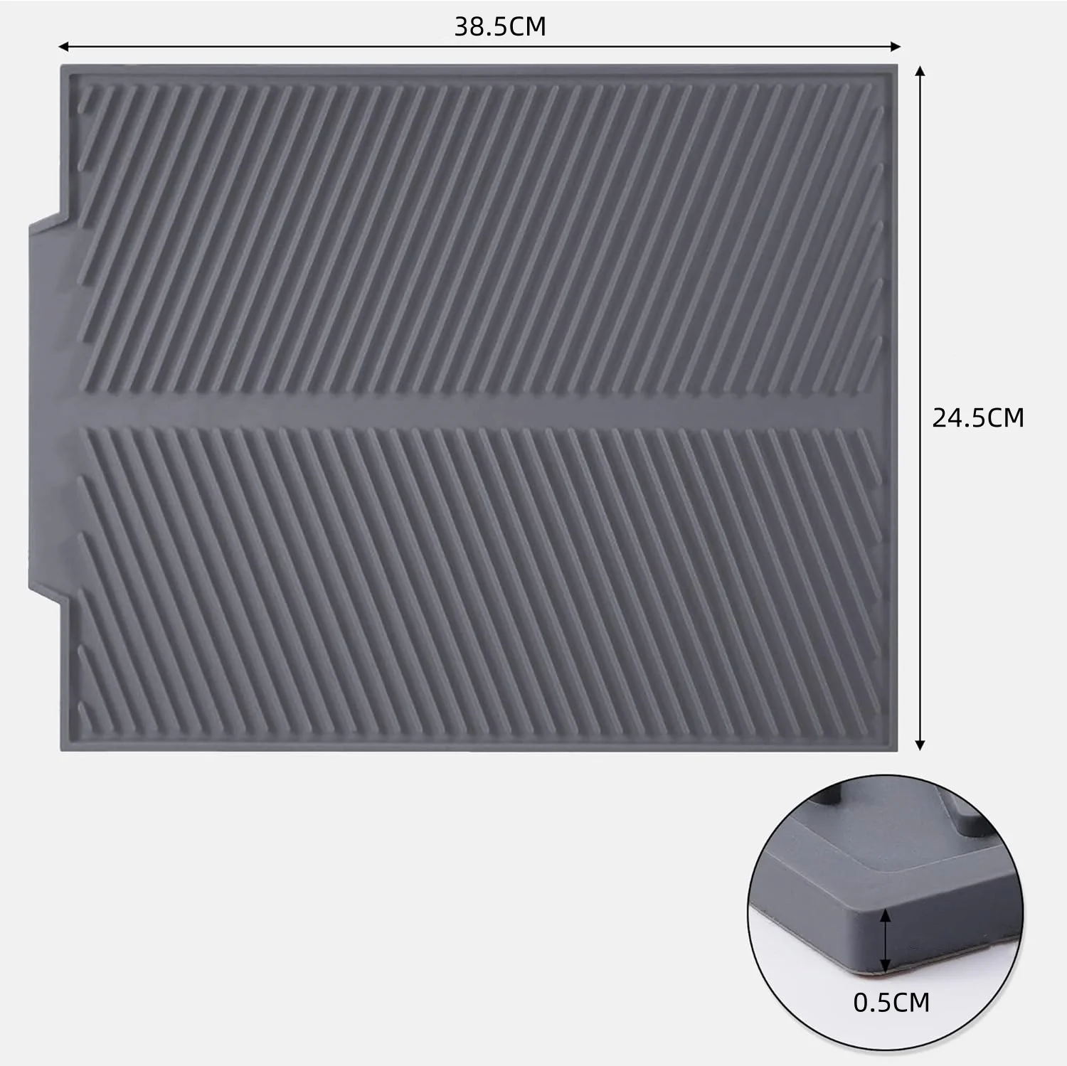 Silicone Dish Drying Mat - Large Heat Resistant Pad