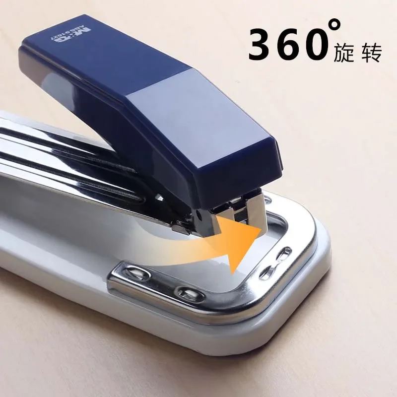 360 Rotatable Heavy Duty Stapler Use 24/6 Staples School Paper Staplers Office Bookbinding Supplies