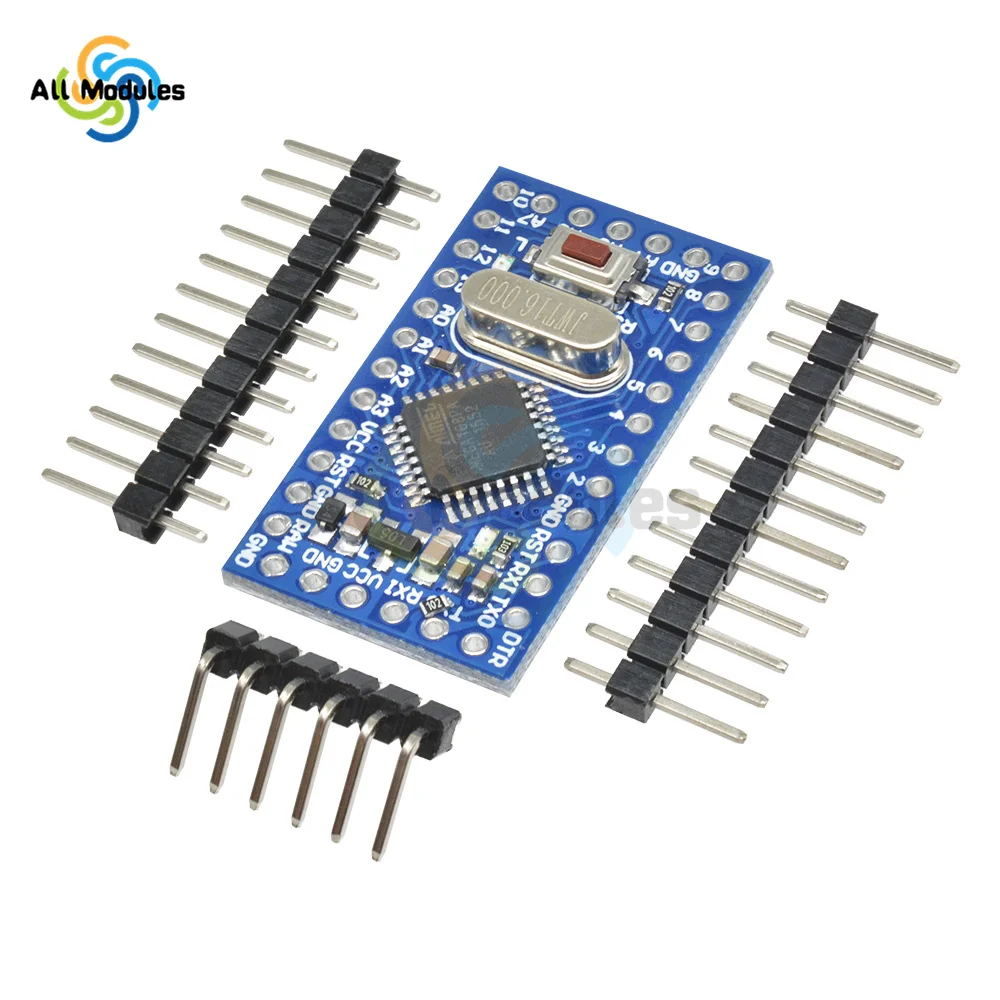 5V 16M Pro Mini Module Atmega168 Microcontroller Plug-in Crystal ...