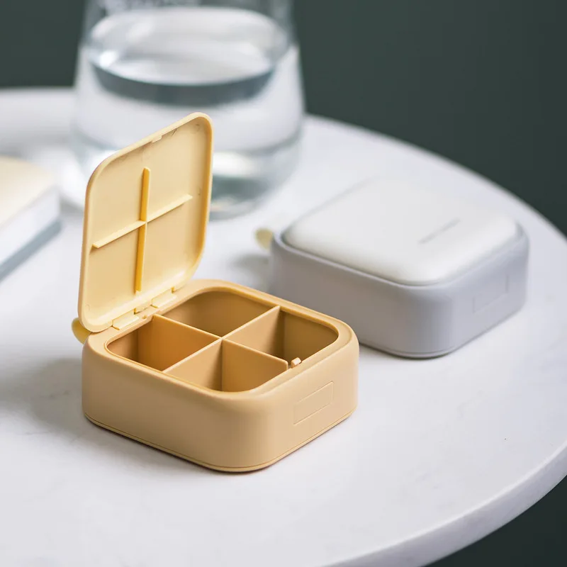 Compact Portable Pill Organizer with Daily Compartments for Morning, Noon, and Evening Usage