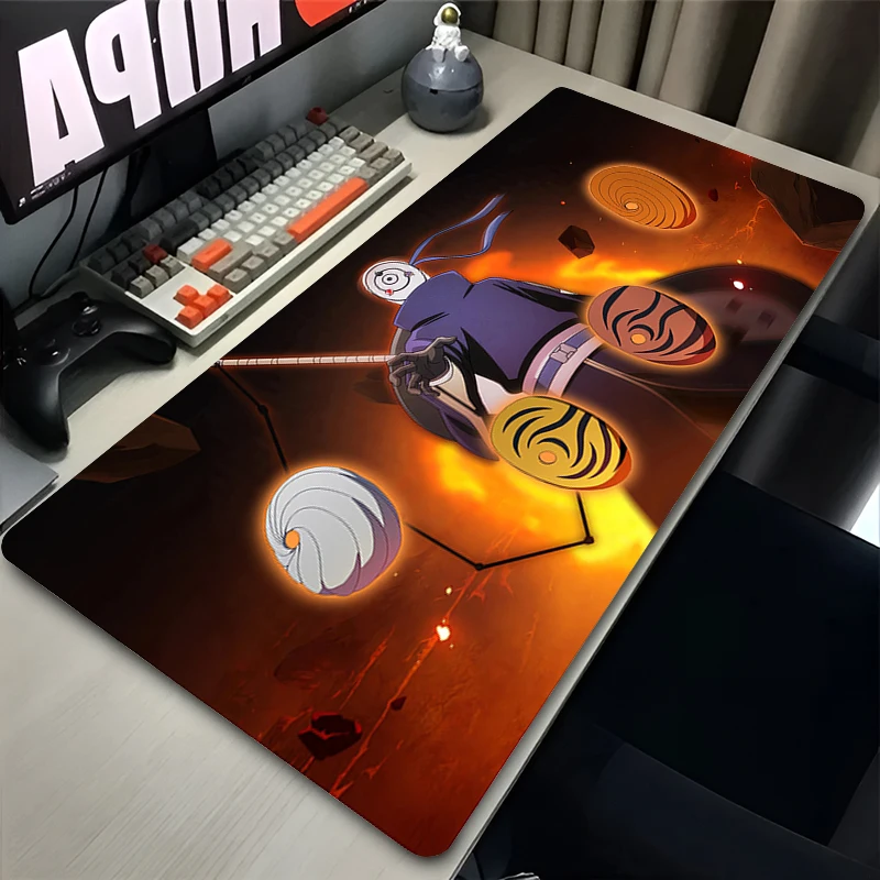 Mouse Pad Japan Anime HD Print O-obito Keyboard Pad Laptop N-narutoS Black And White Mousepad PC U-uchiha Gaming Desk Mouse Mat 4