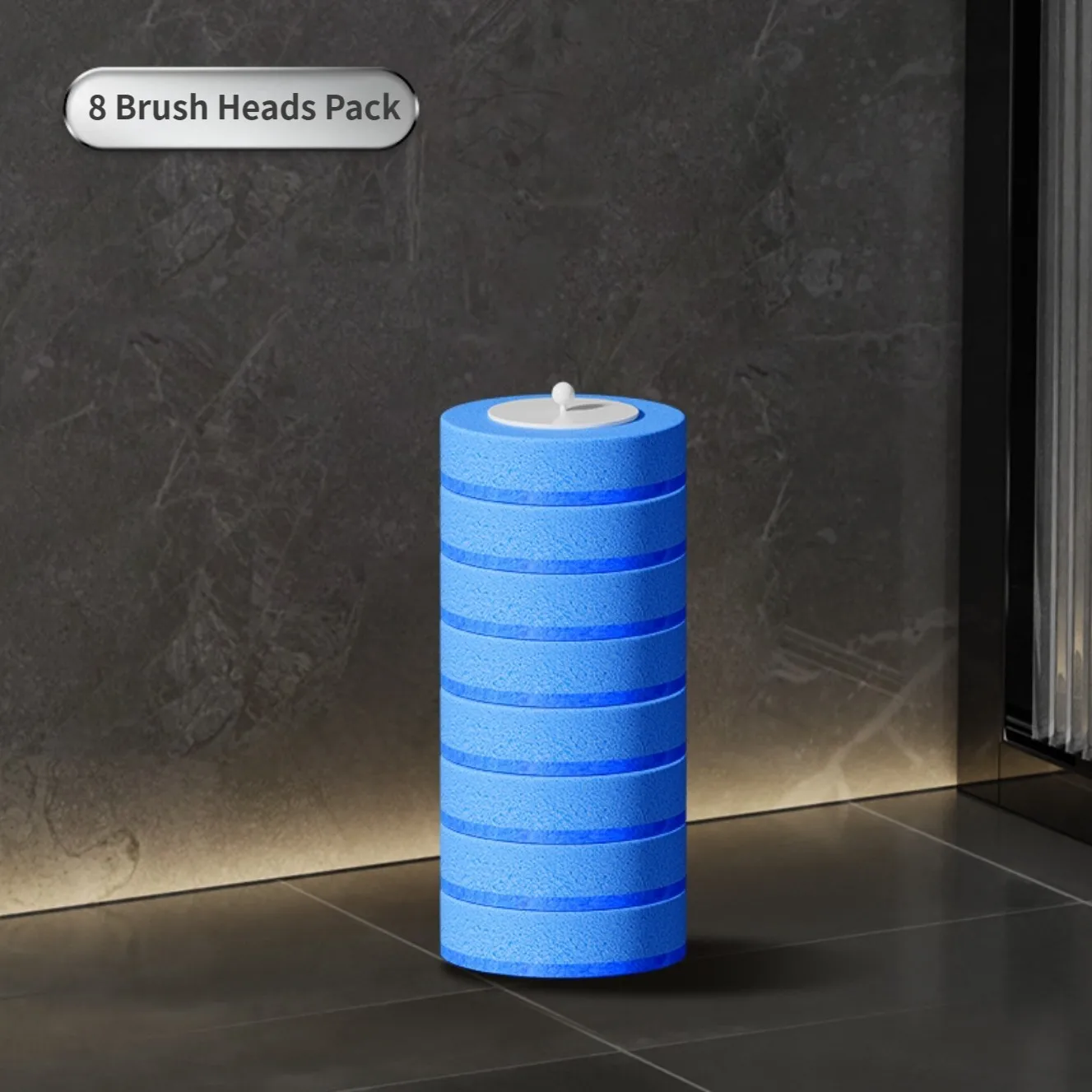 Bathroom Cleaning Set With Wall Mounted Toilet Brush No Drill_voghion.com