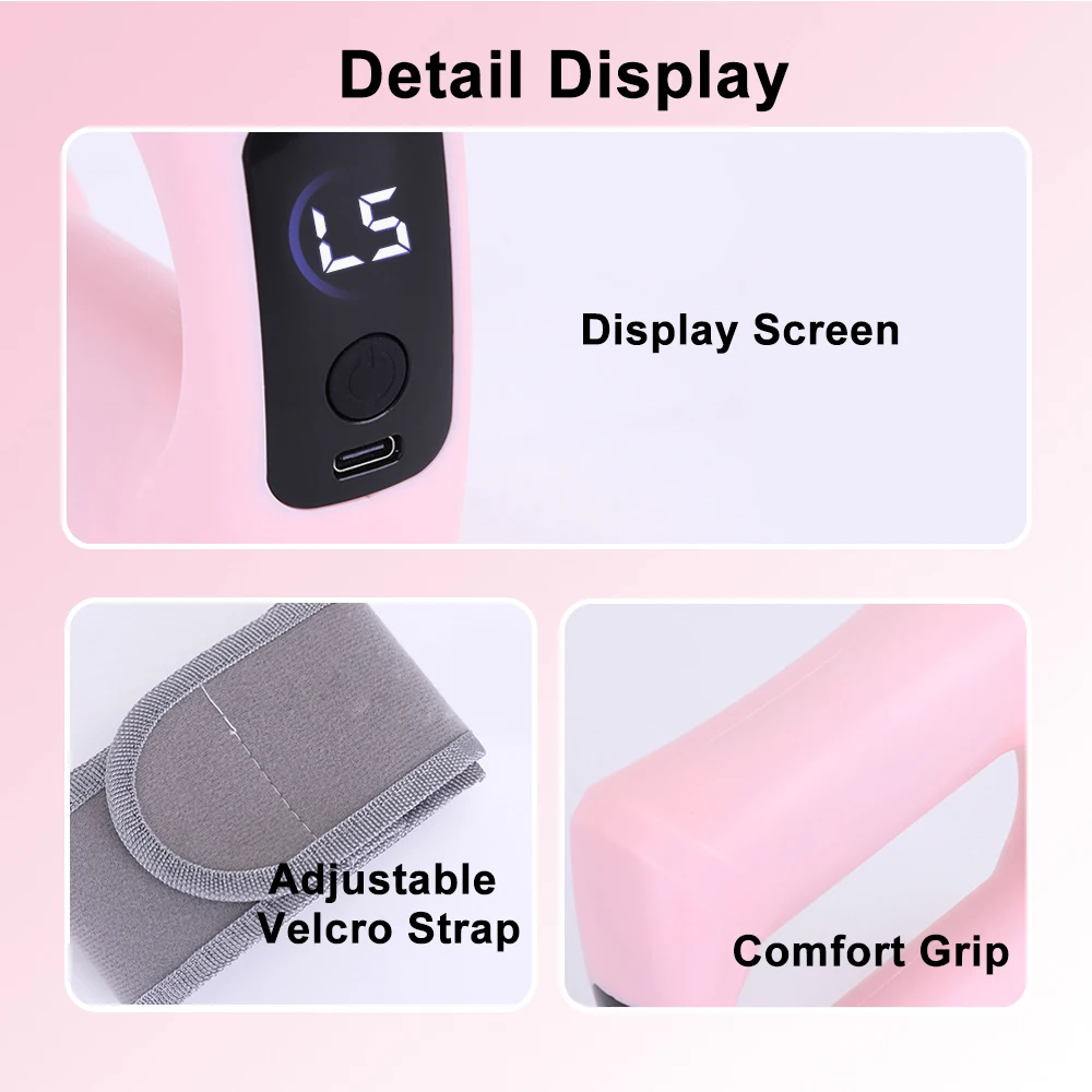 Electric Fitness Massage Ring Body Fascia Ring Vibration Body Shaping Massager Abdomen Belly Waist Deep Tissue Massage Device