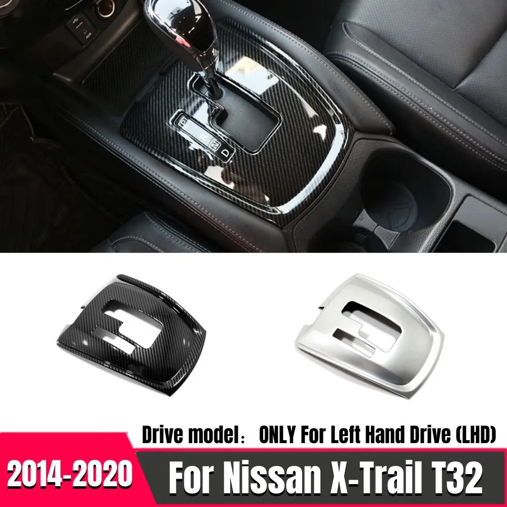 

ABS Gear Shift Knob Sticker Panel Frame Trim Cover Interior Decorative For Nissan X-Trail XTrail T32 Rogue 2014-2020 Accessories