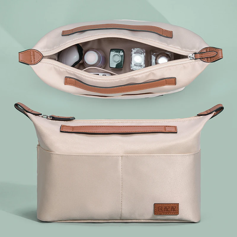 Fits For City tote Insert Bags Organizer Women Makeup Bag Handbag Liner Travel Inner Purse Portable Cosmetic Bag Handbag shaper