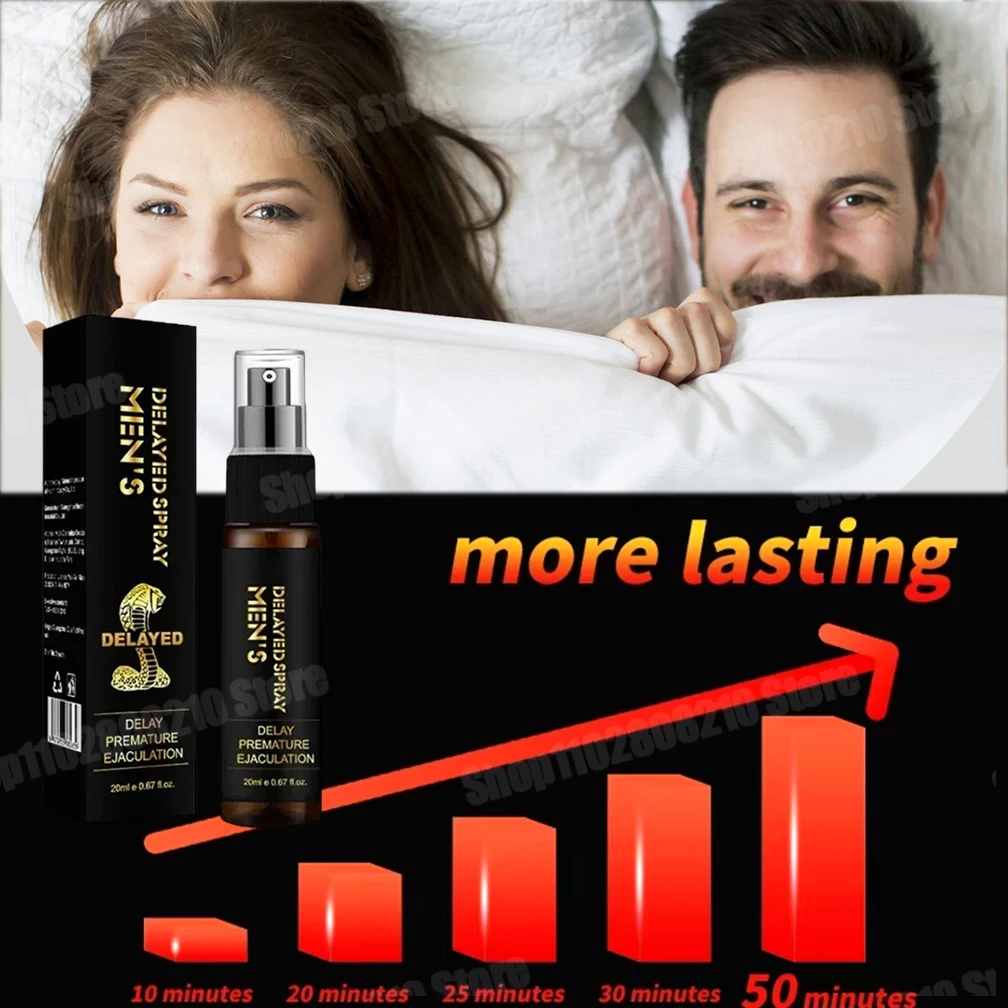 Men Sexual Long-Lasting Spray Private Part Penis Erection Enhancement Enlargement Sex Delay Spray Stops Premature Ejaculation Male Sex Toys Male Delay Wipes