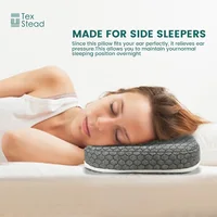 Ear Pillow With Ear Hole For Sleeping with Sore Ear Pain Memory Foam Pillow Suitable For Use By CNH Patients Soothing Ear Pain 1