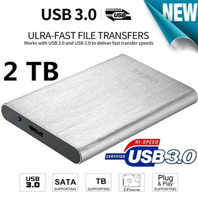 Ssd/Hdd Portatile Originale Ad Alta Velocità 2Tb/4Tb/8Tb/16Tb/30Tb Disco Rigido Esterno Archiviazione Di Massa Interfaccia Usb 3.0 Disco Rigido Di Mem