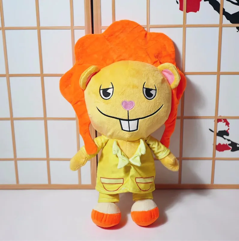 Anime Happy Tree Friends HTF Disco Bear 45cm Plushie Plush Doll Toys Stuffed Plush a5187 Children Gift